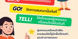 infographic สอนให้เด็กรู้จักปฏิเสธ