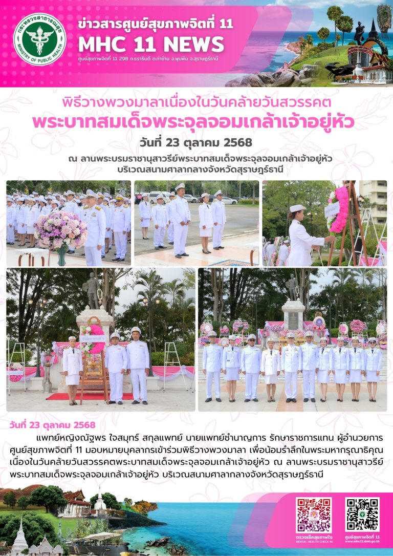 พิธีวางพวงมาลาพระบาทสมเด็จพระจุลจอมเกล้าเจ้าอยู่หัว 23 10 2568 - 2