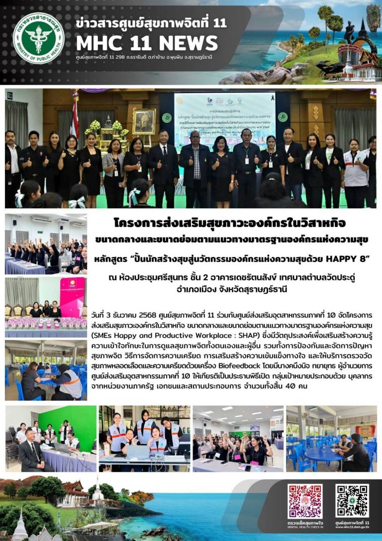 ปั้นนักสร้างสุขสู่นวัตกรรมองค์กรแห่งความสุขด้วย HAPPY 8 03 12 2568