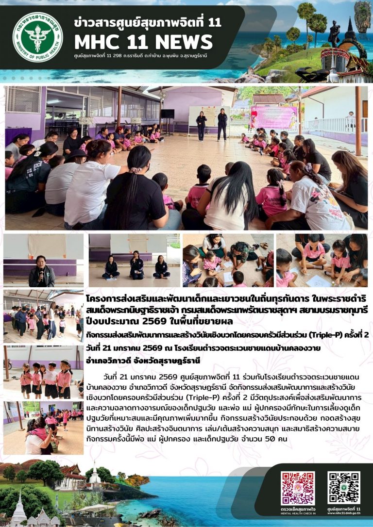 Triple-P รร.ตชด.บ้านคลองวาย ครั้งที่ 2 21 01 2569